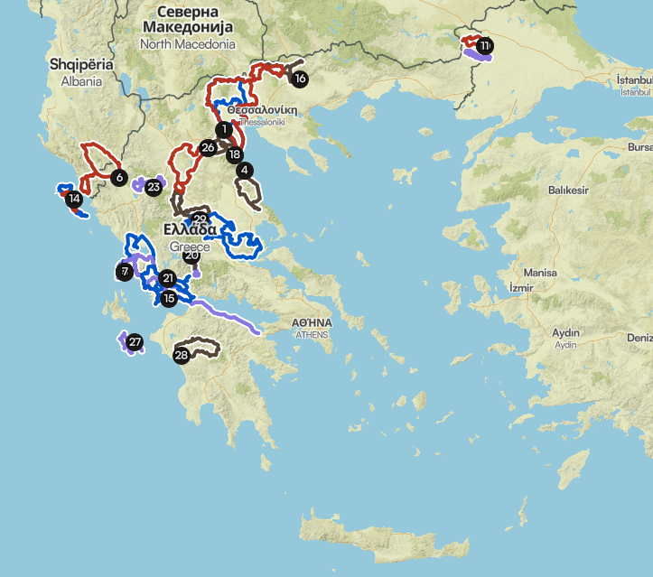 Πατήστε για να δείτε συγκεντρωτικά, αλλά και αναλυτικά τις διαδρομές στη Συλλογή μας στο Komoot